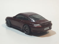 Rare 2009 Matchbox Porsche 911 Turbo Metalflake Maroon Die Cast Toy Car Vehicle