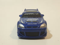 2002 Hot Wheels Tunerz Honda Civic Eibach Springs Blue Die Cast Toy Car Vehicle