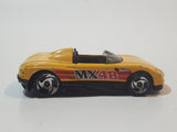 2002 Hot Wheels MX48 Turbo Yellow Die Cast Toy Car Vehicle