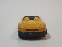 2002 Hot Wheels MX48 Turbo Yellow Die Cast Toy Car Vehicle