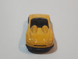 2002 Hot Wheels MX48 Turbo Yellow Die Cast Toy Car Vehicle