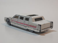 1991 Hot Wheels Limozeen White Die Cast Toy Car Limousine Limo Vehicle