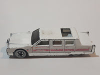 1991 Hot Wheels Limozeen White Die Cast Toy Car Limousine Limo Vehicle