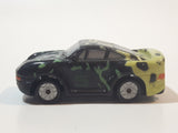 1990 Galoob Micro Machines Porsche 959 #5 Black and Yellow 2 1/2" Long Die Cast Toy Car Vehicle