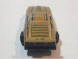 Vintage No. B14 Nissan 280 ZX Shell Gold Pull Back Die Cast Toy Car Vehicle Made in Macau