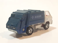 Tomy Tomica No. 10 Mitsubishi Canter Garbage Refuse Truck White and Blue 1:72 Scale Die Cast Toy Car Vehicle Made in Japan