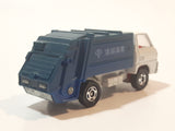 Tomy Tomica No. 10 Mitsubishi Canter Garbage Refuse Truck White and Blue 1:72 Scale Die Cast Toy Car Vehicle Made in Japan