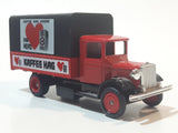 Lledo Days Gone 1934 Mack Canvas Back Truck Kaffee Hag Red and Black Die Cast Toy Car Vehicle