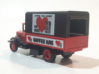 Lledo Days Gone 1934 Mack Canvas Back Truck Kaffee Hag Red and Black Die Cast Toy Car Vehicle