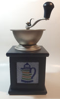 Mosaic Tile Wood and Metal Coffee Grinder Mill