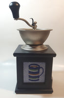 Mosaic Tile Wood and Metal Coffee Grinder Mill