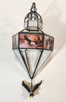 Ted Blaylock Hanging Stained Glass Suncatcher Prism with Bald Eagle