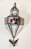 Ted Blaylock Hanging Stained Glass Suncatcher Prism with Bald Eagle