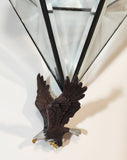 Ted Blaylock Hanging Stained Glass Suncatcher Prism with Bald Eagle