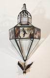 Ted Blaylock Hanging Stained Glass Suncatcher Prism with Bald Eagle