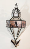 Ted Blaylock Hanging Stained Glass Suncatcher Prism with Bald Eagle