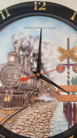 1997 Yen Huei Chang Rail Road Crossing Hourly Sound Effect 11 1/4" Wall Clock