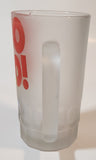 1996 Twentieth Century Fox The Simpsons Homer Simpson Woo Hoo! 6 1/8" Tall Frosted Glass Beer Mug