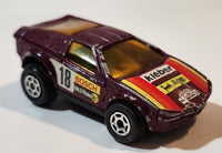 Majorette Motor Bosch Kleber AGIP Bilstein #18 Dark Purple Die Cast Toy Car Vehicle