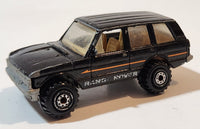 1996 Hot Wheels Range Rover Metallic Black Die Cast Toy Car Vehicle