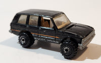 1996 Hot Wheels Range Rover Metallic Black Die Cast Toy Car Vehicle