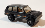 1996 Hot Wheels Range Rover Metallic Black Die Cast Toy Car Vehicle