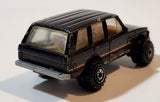 1996 Hot Wheels Range Rover Metallic Black Die Cast Toy Car Vehicle