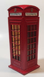 TC 8689 Red Metal Phone Box Telephone Booth Coin Bank