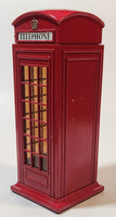 TC 8689 Red Metal Phone Box Telephone Booth Coin Bank