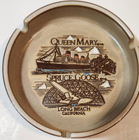 Queen Mary Spruce Goose Long Beach California Stoneware Ash Tray