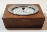 Vintage Airguide Barometer Weather Station Glass Face Wood Cased Made in U.S.A.