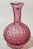 Vintage Fenton Cranberry Glass Hobnail 5 1/4" Tall Cruet Mini Pitcher Jug