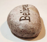 Believe Decorative Resin Stone Ornament