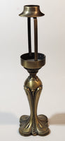 Partylite Hydrangea Flower Themed Stained Glass 10 1/4" Tall Tea Light Candle Holder Lamp