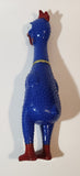AniMolds Blue Rubber Chicken "Squeeze Me!" 12" Dog Squeeze Play Toy