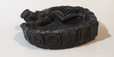 Vintage Coco Joe's #137 Aloha Hawaii Hula Girl Black Carved Lava Ash Tray