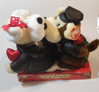 Snuggly Soft Animated Valentine Plush Puppy Duet Dancing Musical