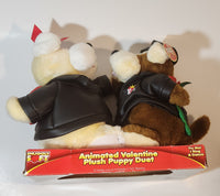 Snuggly Soft Animated Valentine Plush Puppy Duet Dancing Musical