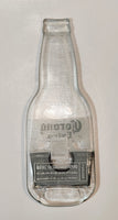 Corona Extra 9 3/4" Flat Melted Clear Glass Beer Bottle