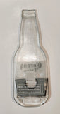 Corona Extra 9 3/4" Flat Melted Clear Glass Beer Bottle