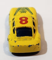 Unknown Brand Porsche 959 #8 Yellow Die Cast Toy Car Vehicle