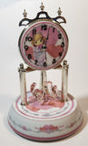 2003 Precious Moments You Are The Sweetest Heart White and Pink Porcelain and Glass Anniversary Dome Clock