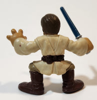 2004 Hasbro LFL Star Wars Galactic Heroes Obi Wan Kenobi 2 1/2" Tall Toy Figure