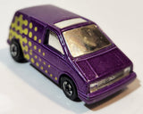 1991 Hot Wheels Ford Aerostar Metalflake Purple Die Cast Toy Car Vehicle