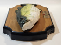 1999 Gemmy Big Mouth Billy Bass Singing Moving Fish On Plaque Novelty Collectible No Adapter Battery Tested Working