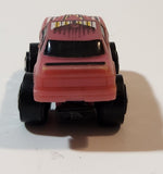 1987 Road Champs Ford Thunderbird Pink Micro Mini Die Cast Toy Car Vehicle