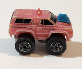 1987 Road Champs Ford Bronco Pink Micro Mini Die Cast Toy Car Vehicle