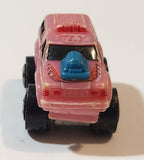 1987 Road Champs Ford Bronco Pink Micro Mini Die Cast Toy Car Vehicle