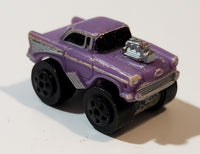 1987 Road Champs '57 Chevy Purple Micro Mini Die Cast Toy Car Vehicle