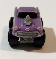 1987 Road Champs '57 Chevy Purple Micro Mini Die Cast Toy Car Vehicle